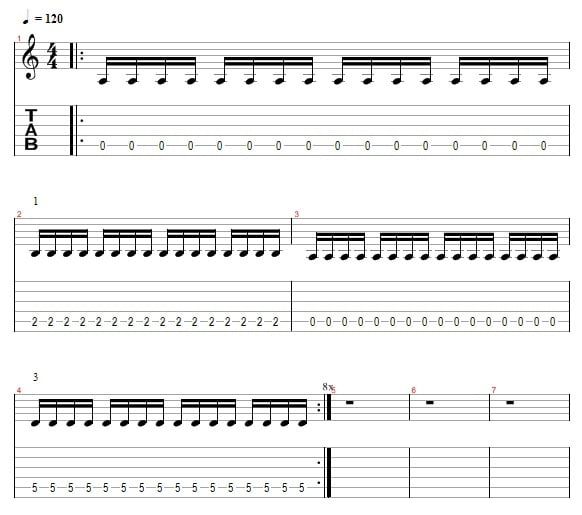 Tremolo Picking - Exercise 1