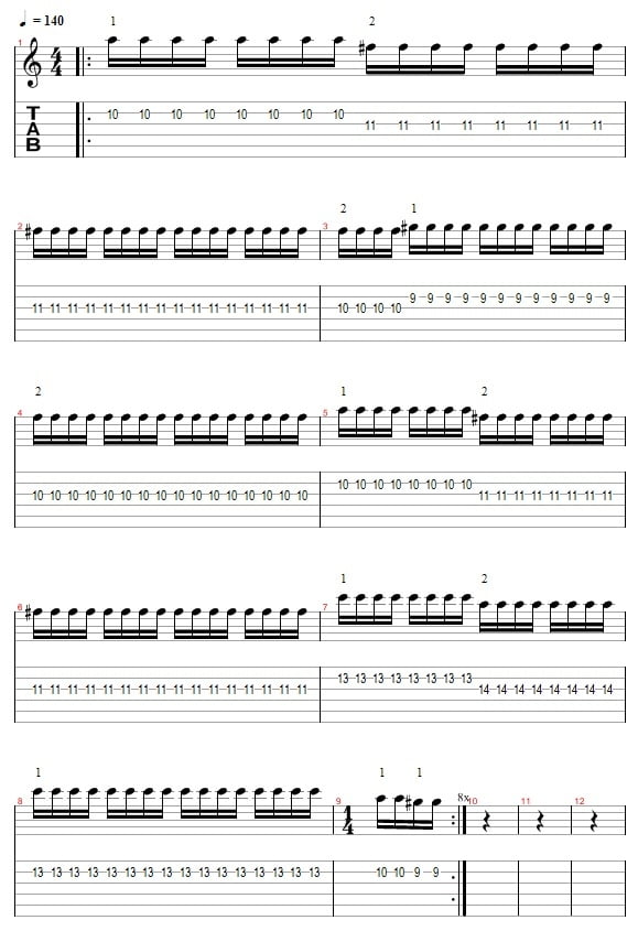 Tremolo Picking - Exercise 9